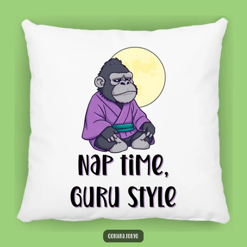Funny Gorilla Kimono Zen Pillow: Restful Peace & Mystical Comfort