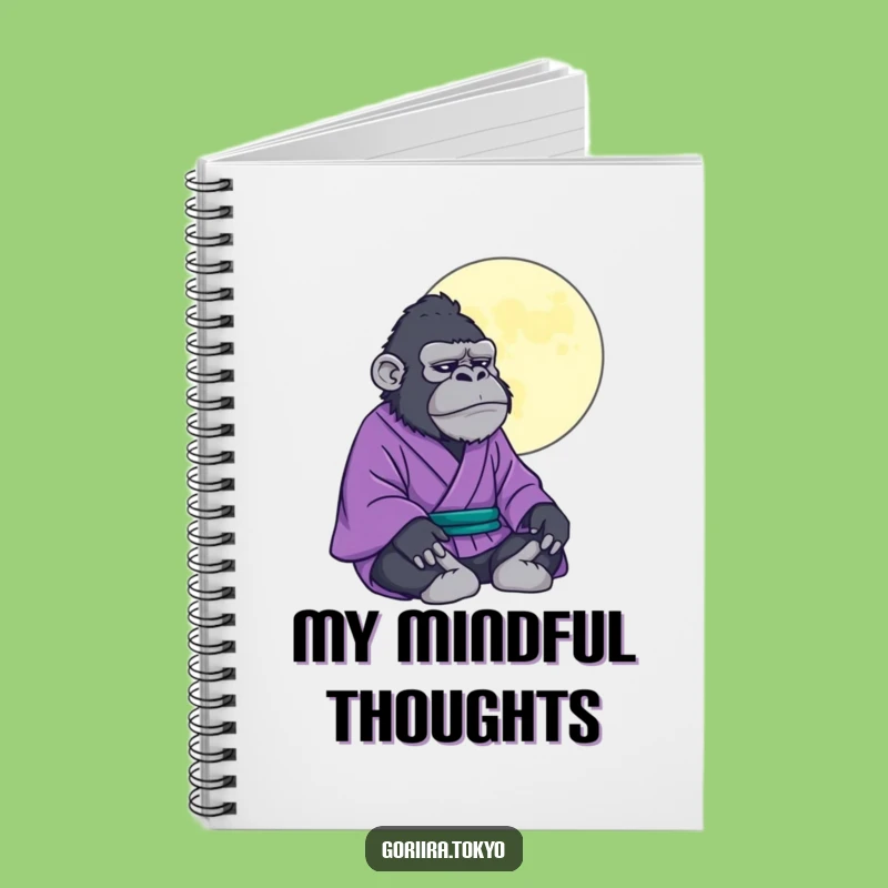 Funny Gorilla Kimono Zen Notebook: Jot Down Peaceful Thoughts